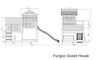Fungoo drveno dječje igralište SWEET HOUSE set
