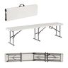 ARANEA Sklopiva klupa, 180x30x43cm, bijela
