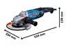 BOSCH Professional kutna brusilica GWS 30-230 PB Solo alat
