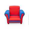 Kraljevska fotelja za dječju sobu, crveno / plava