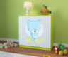 Dječja komoda plavi medvjed, zelena