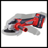 EINHELL aku brusilica u setu TC-AG 18/115 Li (1x4,0 Ah)
