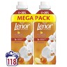 Lenor Gold Orchid & Vanilla omekšivač, 118 pranja, 2x1239ml