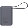 CANYON power bank OnPower 600, ugrađeni kabel, 20000 mAh, sivi