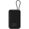 CANYON power bank OnPower 101, ugrađeni kabel, 10000 mAh, crni