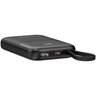 CANYON power bank OnPower 101, ugrađeni kabel, 10000 mAh, crni