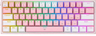 Redragon Fizz K617 RGB, mehanička tipkovnica, bežična, Red switch, rozo/bijela
