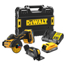 DEWALT mini akumulatorska kutna pila DCS438E2T-QW (18V XR 2X1,7AH POWERSTACK s punjačem, TSTAK, 76MM)