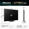 Hisense 85" ULED Mini-LED TV 85U7Q PRO, 4K UHD, VIDAA Smart TV, Hi-View AI Engine PRO, 165Hz Game Mode Ultra