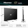 Hisense 75" QLED TV 75E7Q, 4K UHD, VIDAA Smart TV, Dolby Vision-Atmos, AI 4K Upscaler