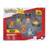 Pokemon Battle Figure, 6 figura, Pawmi, Squirtle, Torchic, Turtwig, Hoothoot, Appltun