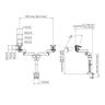 Vogel's MOMO2237B, Motion, nosač za 2 monitora do 34" sa pomakom 180° i nagib -20°/+105°, 10kg