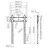 Vogel's PFW6815, zidni nosač za TV od 43"-100", portrait, max. 100kg