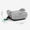 Kikka Boo autosjedalica i-Go i-Size, Grupa 3 (22-36 kg) (125-150 cm) - Dark Grey