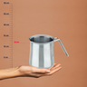 Kela lončić za mlijeko HERTA, 0,7l nehrđajući čelik 18/10 cmat srebrna