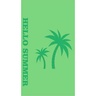 Ručnik za plažu, 70x150cm, palme, zelene