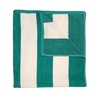 Ručnik za plažu, 85x180cm, pruge, mint