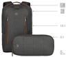Wenger City Upgrade, do 16", sa dodatnom torbom, sivi, ruksak