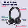 Trust Ayda, slušalice sa mikrofonom, USB, crne