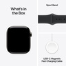 Apple Watch Series 11 GPS + Cellular 42mm Slate Titanium Case with Black Sport Band S/M, pametni sat