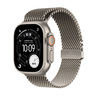 Apple Watch Ultra 3 GPS + Cellular 49mm Natural Titanium Case with Natural Titanium Milanese Loop - Large, pametni sat
