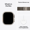 Apple Watch Ultra 3 GPS + Cellular 49mm Natural Titanium Case with Natural Titanium Milanese Loop - Small, pametni sat