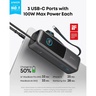 Anker prijenosna baterija 25000mAh, 165W, crna