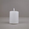Svijeća s LED plamenom 10cm, bijela