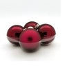 Staklene kuglice 10cm, 4kom, bordo