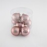 Staklene kuglice 8cm, 8kom, roza