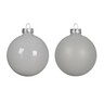 Staklene kuglice 8cm, 4kom bijela