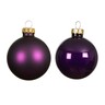 Staklene kuglice 8cm, 6kom ljubičasta