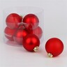 Staklene kuglice 8cm, 8kom, crvena