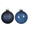 Staklene kuglice 8cm, 4kom, plava