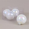 Staklene kuglice 10cm, 4kom, bijela