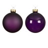 Staklene kuglice 8cm, 4kom ljubičasta