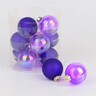 Staklene kuglice 6cm, 12kom, ljubičasta