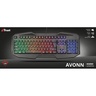 Trust GXT 830-RW Avonn gaming tipkovnica, crna