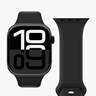Vonmählen zamjenski remen za Apple Watch 40/41/42 mm, Black Classic Band 2, One Size