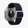 Vonmählen zamjenski remen za Apple Watch 44/45/46/49 mm, Navy Woven Loop, One Size