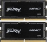 Memorija Kingston 32GB DDR5 5600MHz, (2x16GB), SO-DIMM FURY Impact (KF556S40IBK2-32)