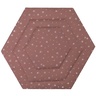 Fillikid podloga Jersey za vrtić Prag/Atena Hexagon, Dandelion pink