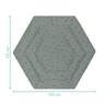Fillikid podloga Jersey za vrtić Prag/Atena Hexagon, Whale green