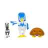 Pokemon Battle figure, 3 kom - Blitzle, Kabuto, Quaxwell