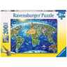 Ravensburger 200 kom puzzle World Landmarks Map