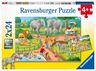 Ravensburger 2x24 kom puzzle A Day at the Zoo