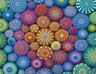 Ravensburger 2000 kom puzzle Radiating Rainbow Mandalas