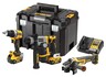 DEWALT aku set alata DCK355P2T, DCG405 + DCH172 + DCD800, 18V, 2x 5Ah, 27/90Nm