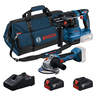 BOSCH Professional set 18V (2 alata) -GWS + GBH + 2x GBA 18V 4.0Ah + GAL + torbica