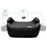 Fillikid Booster/sjedalo za auto Flip deluxe (125-150 cm) s podesivim Isofix priključkom i držačem za čašu, crna